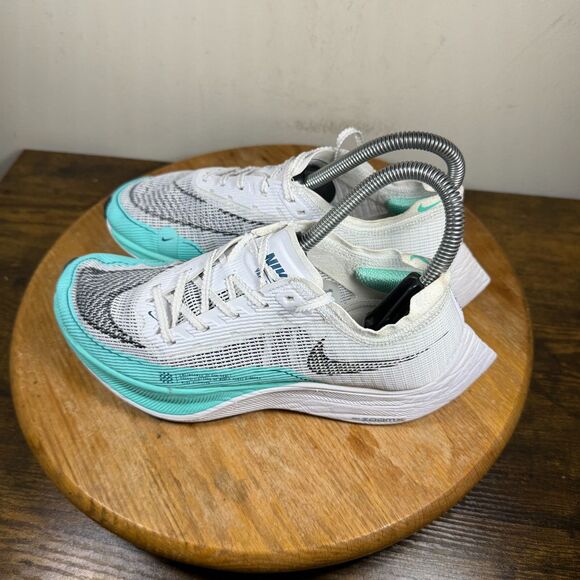 Nike ZoomX Vaporfly Next% 2 Women's Size 7 Shoe White Aurora Green CU4123-101 - Picture 7 of 9